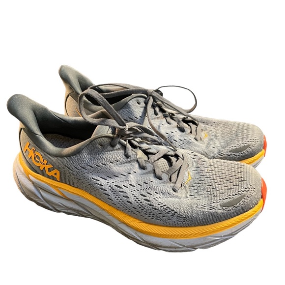 MENS Hoka Clifton 8 2E Wide 'Goblin Blue Mountain Spring' Sneaker size 8.5 - Picture 2 of 11